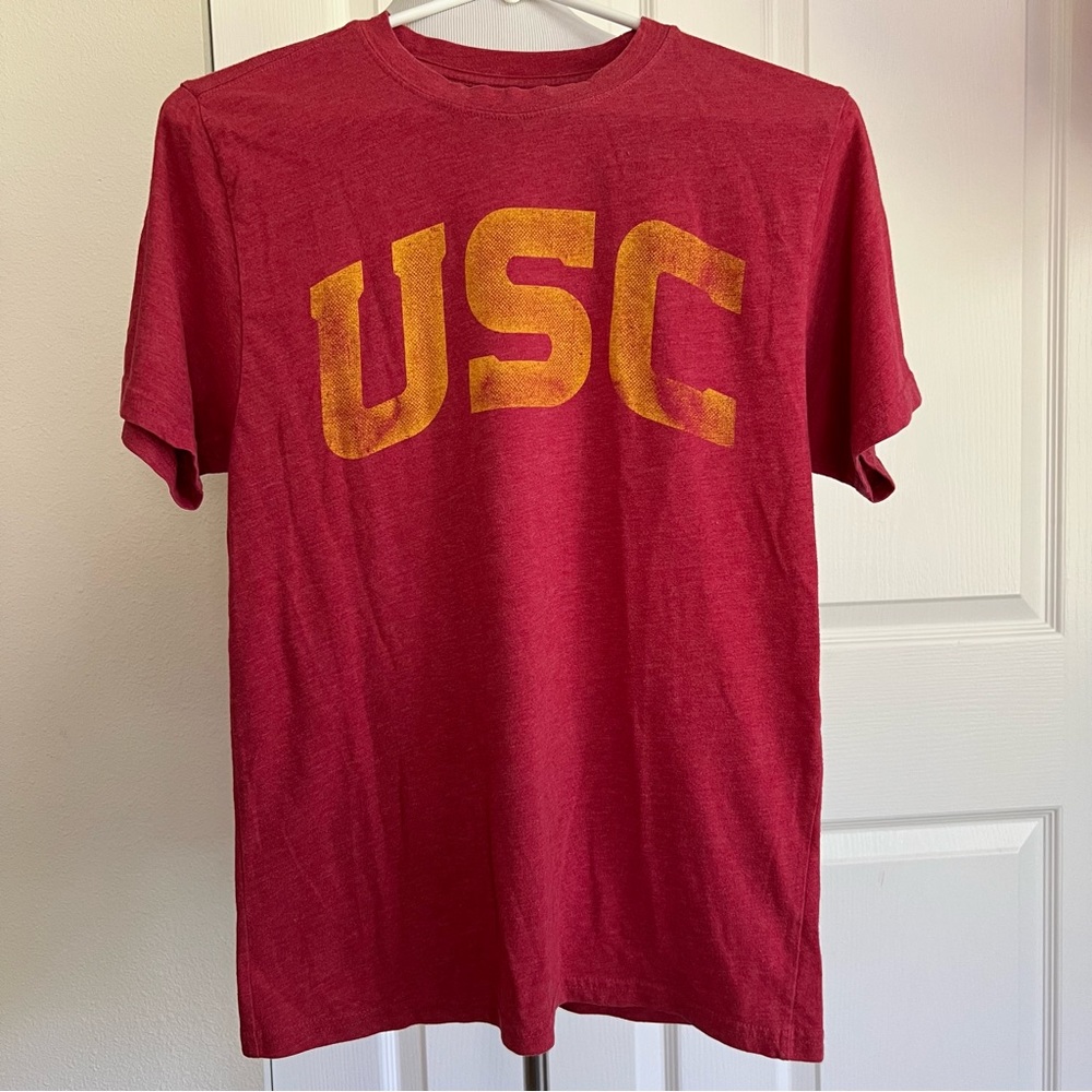Trojan Apparel University Southern California USC Red T-Shirt Adult Sz Small